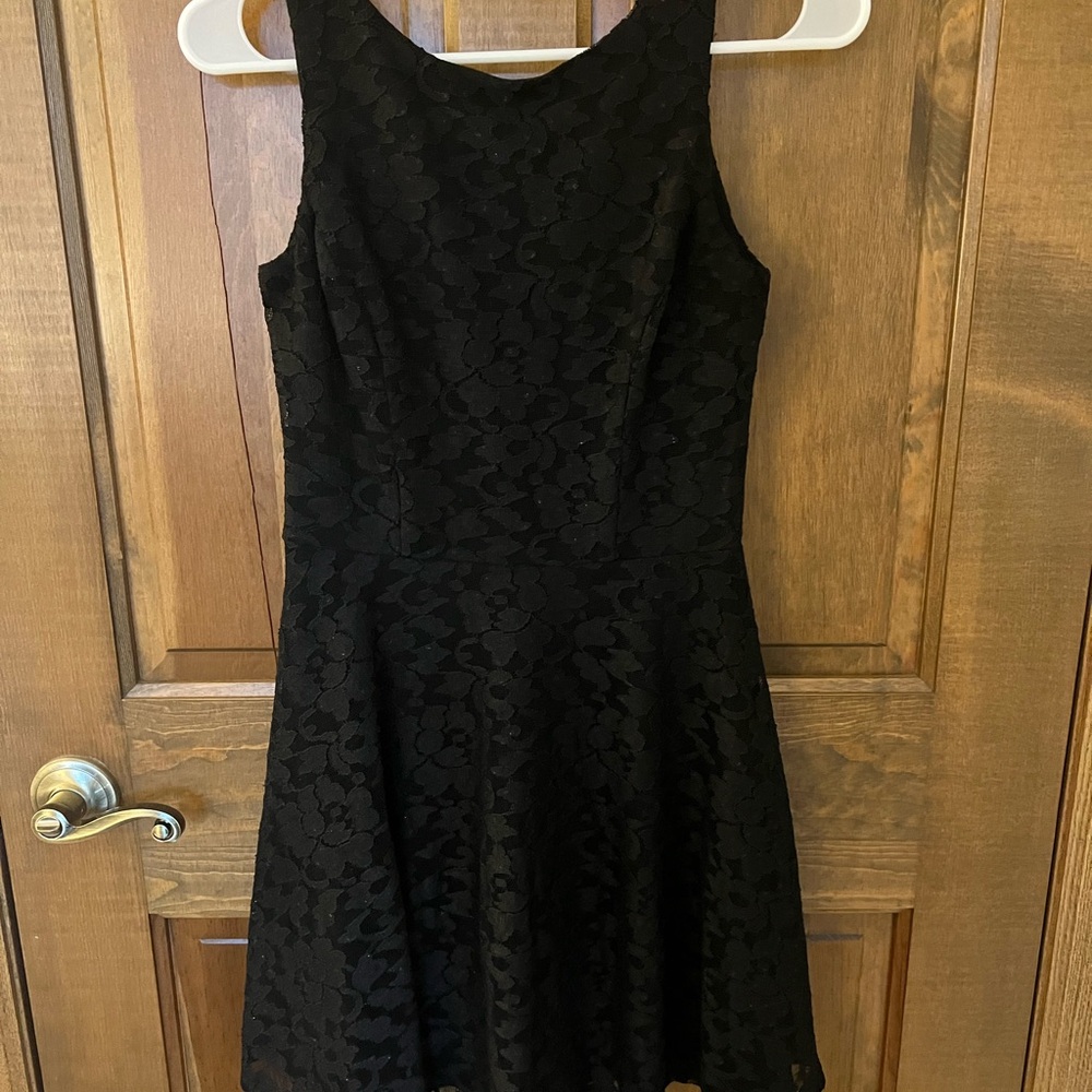 Speechless Black Floral Mini Dress